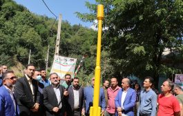 افتتاح پروژه گاز رسانی به دو روستای بخش احمدسرگوراب شفت